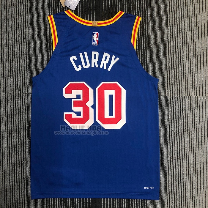 Maglia
 Stephen Curry NO 30 Golden State Warriors Classic Autentico
 2021-22 Blu
